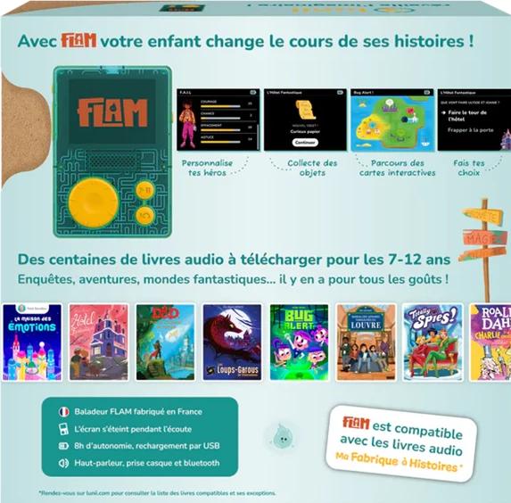 Immagine prodotto Lunii Kinderaudioplayer FLAM - Baladeur Audio Interactif (FR