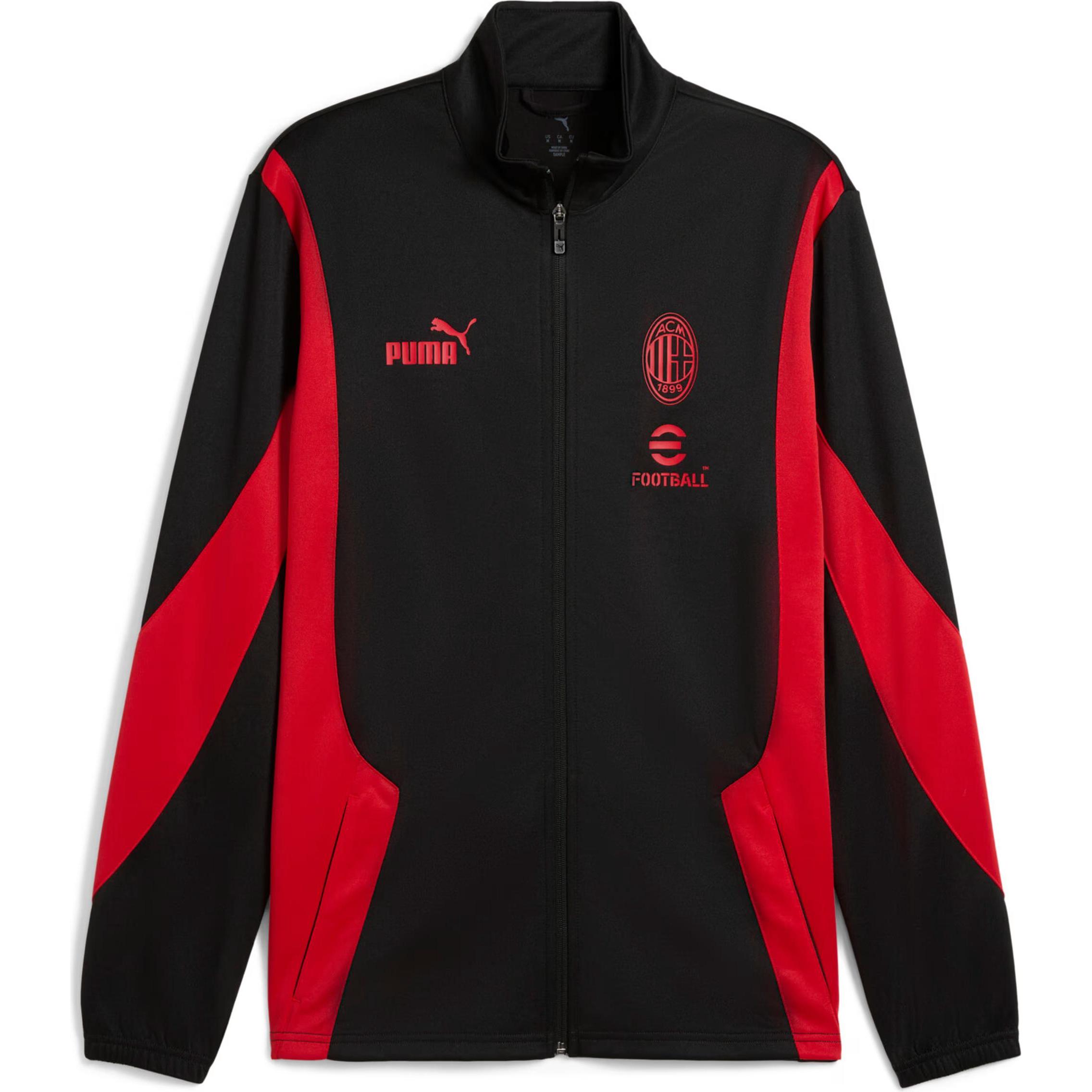 Puma, Herren, Laufjacke, ACM ftblNRGY+ Jacket (XL), Schwarz, Rot, XL
