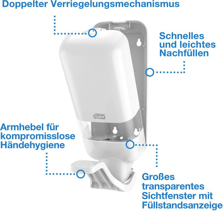 Produktbild Tork Seifenspender 564100 weiss Kunststoff 1,0 l