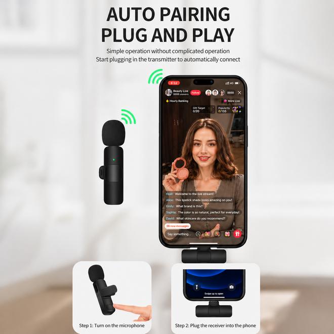Produktbild MU Classic Wireless Mikrofon CreatorLink Series USB-C & Lightning