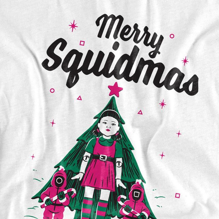 Actual product image Squid Game Mens Merry Squidmas T-Shirt (L)