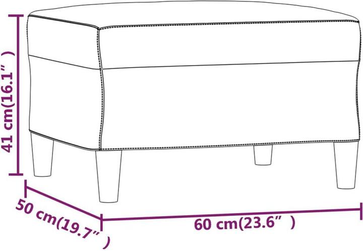 Actual product image vidaXL Fusshocker