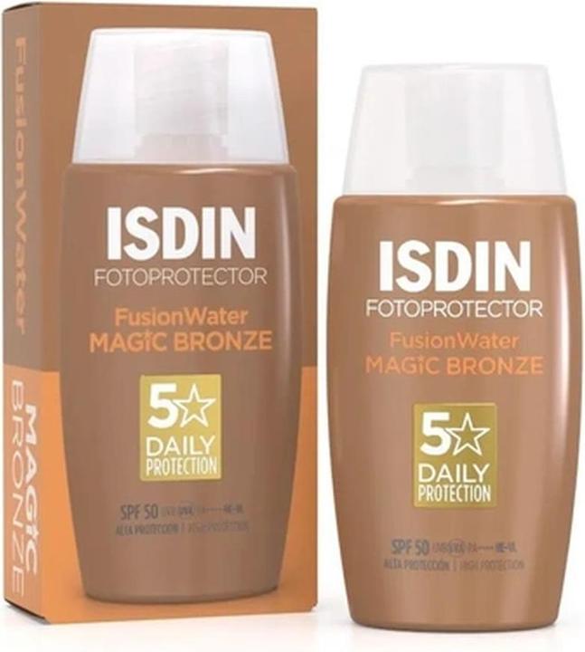 Actual product image Isdin FOTOPROTECTOR fusion water colour SPF50 #bronce 50 ml (Suntan cream, SPF 50, 50 ml, 500 g)