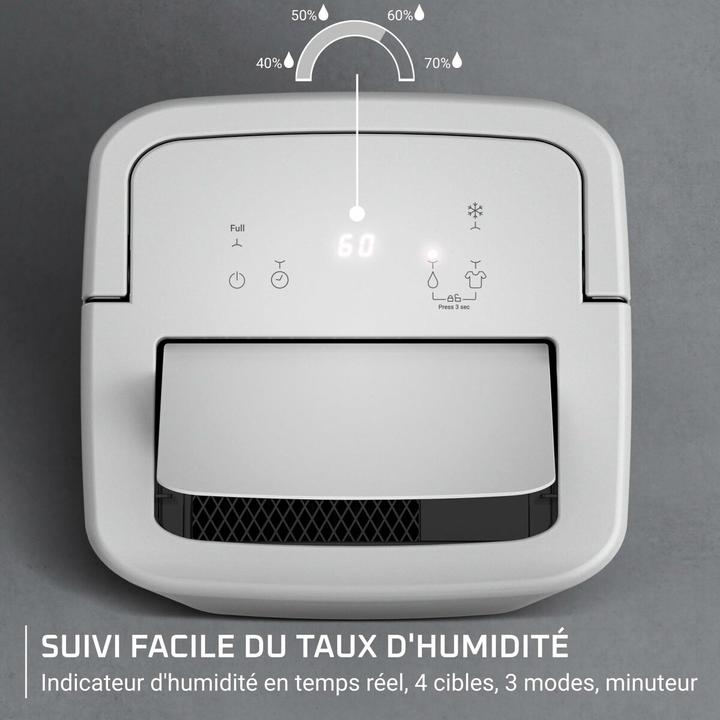 Image du produit Rowenta Efficient Dehumidifier, 14L Daily Capacity, Fast Drying, Humidity Control, Compact Design (38 m², 14 l/24h)