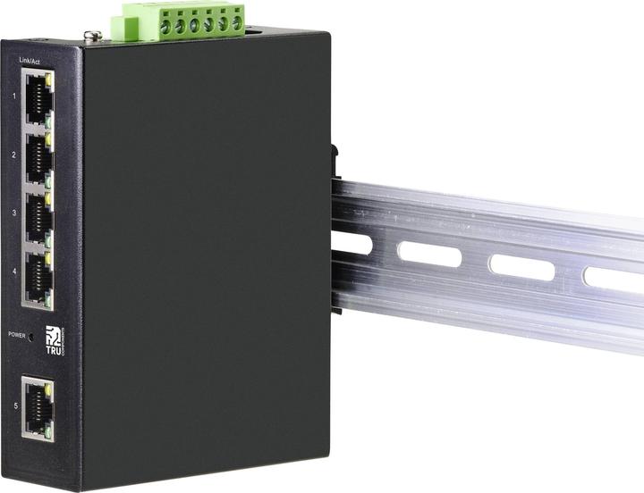 Productafbeelding Tru Components 19" netwerkschakelaar RJ45 1+4 poort PoE functie (5 ports)