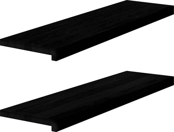 Immagine prodotto VidaXL Gradini per scale 2 pz. Rovere massiccio marrone scuro 90x25x2 cm