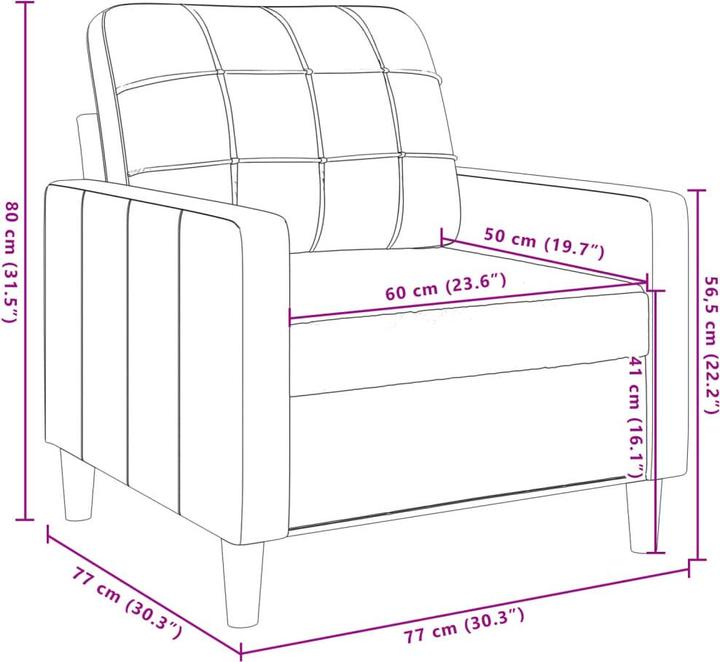 Produktbild vidaXL Sofagarnitur (2-Sitzer, 3-Sitzer)