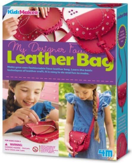 Produktbild 4M KidzMaker My design leather bag