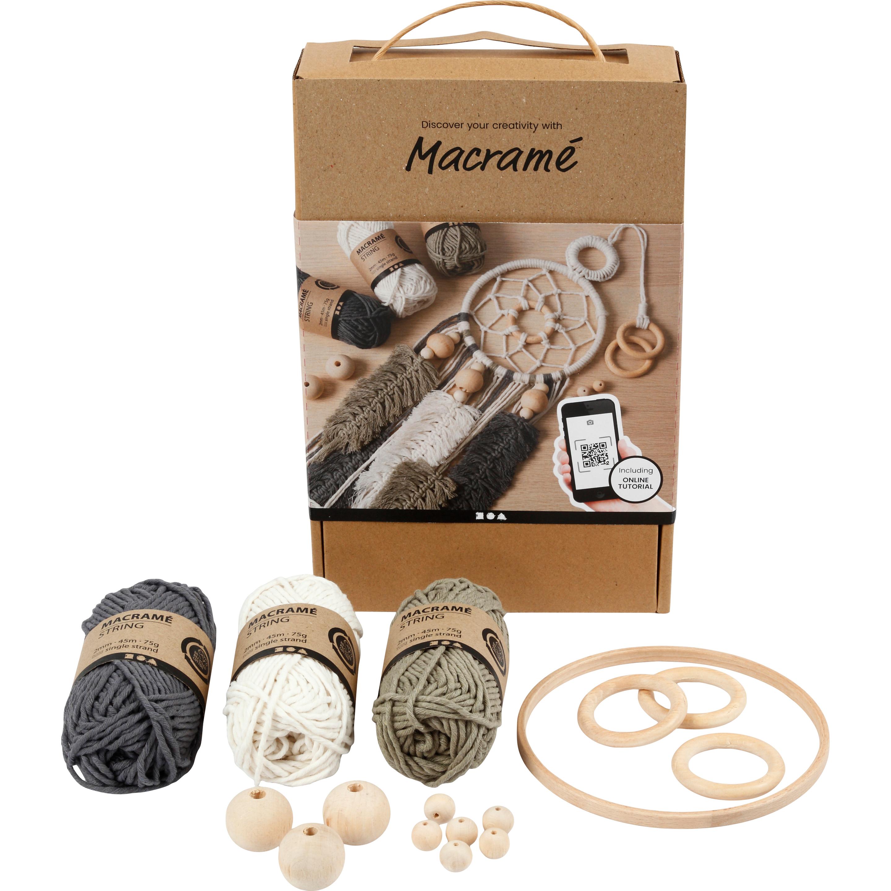 Thumbnail - Creativ Company Lernset Macramé, Handarbeitsset, Mehrfarbig