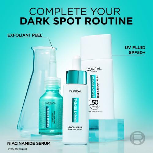 Actual product image L'Oréal Paris Bright Reveal Dark Spot UV Fluid (Suntan cream, SPF 50)