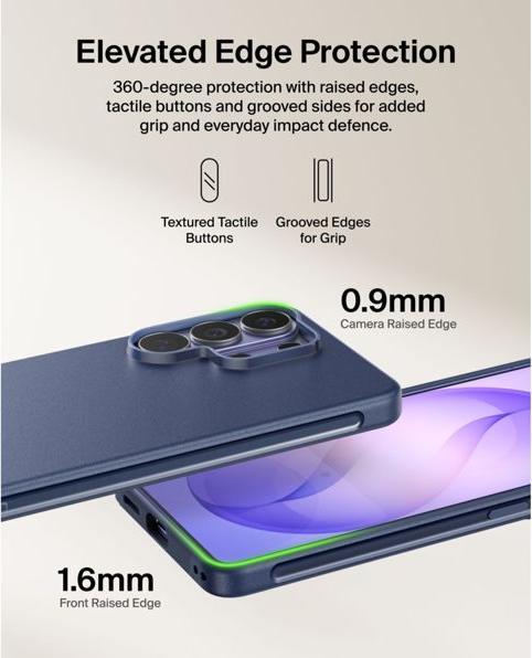 Actual product image Belkin SheerForce Protect S26 Ul Schutzhülle dunkelbl. MSB017hqNY (Samsung Galaxy S26 Ultra)