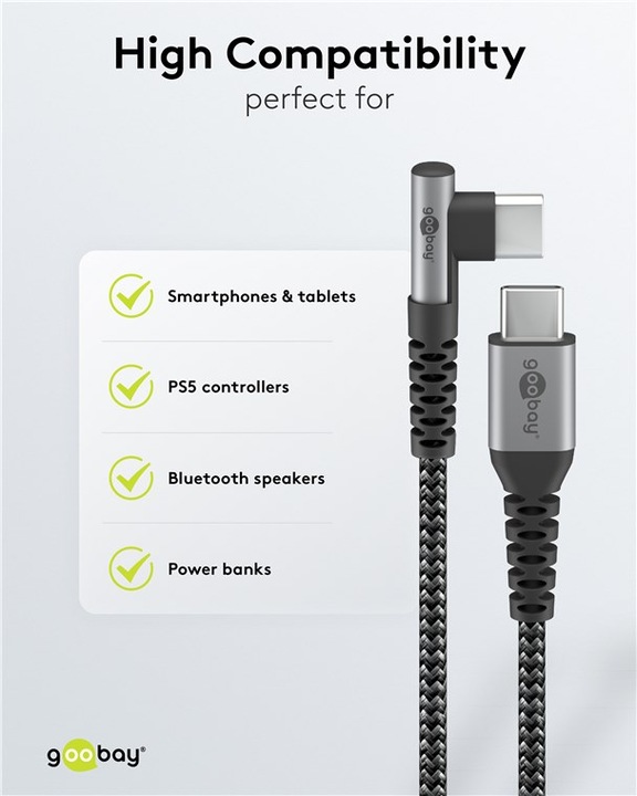 Image du produit Goobay USB C - USB C (0.50 m, USB 2.0)