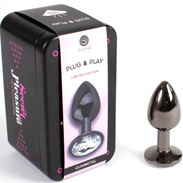 Productafbeelding Secret play Gunmetal Buttplug Klein Maat 7 cm