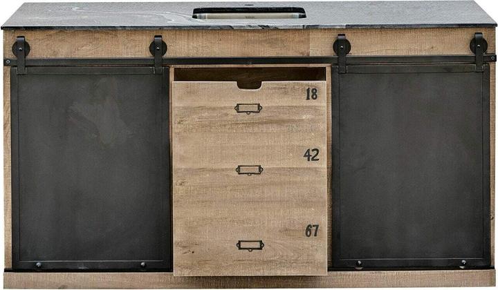 Actual product image Loberon Kitchen washbasin Oakland brown/black