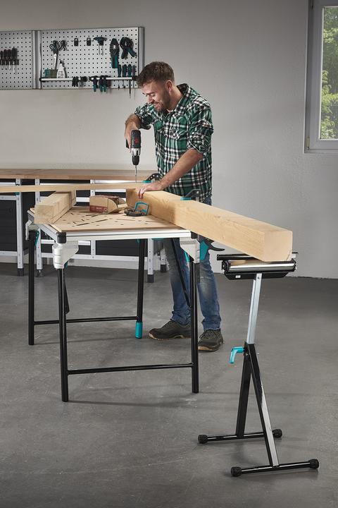 Produktbild wolfcraft 1 MASTER work 1600 Arbeitstisch (111 cm, 76.50 cm)