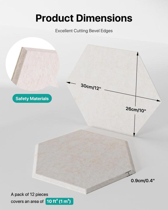 Produktbild Soundsbay Selbstklebendes Akustikpaneele-Set (18 Stk.)