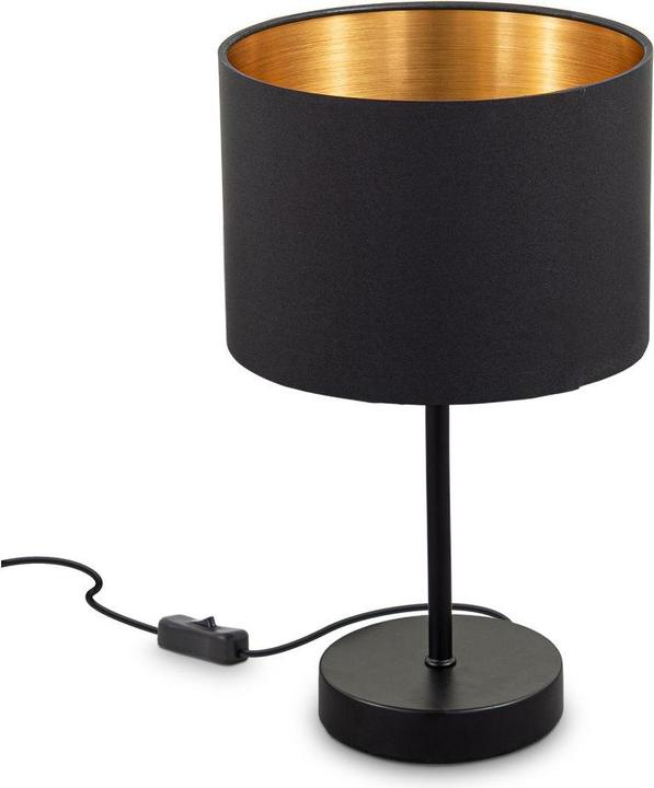 Actual product image B.K.Licht Table lamp, black-gold, 1xE27/40W max. excl. (E27)