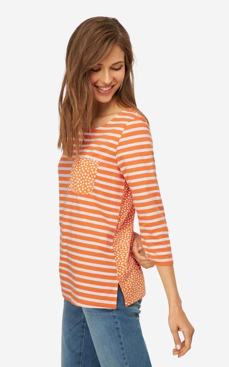 Image du produit Laurasøn T-Shirt, Regular Fit, Ringel/Punkte, Rundhals, Halbarm, OEKO-TEX (M)