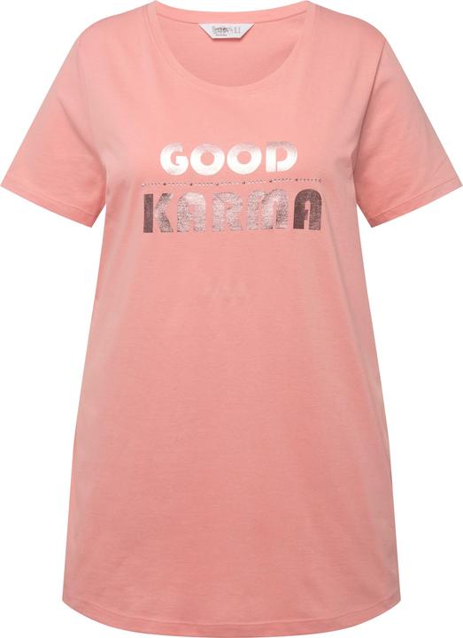 Image du produit Angel of Style T-shirt à message métallisé, col rond et manches courtes (48)