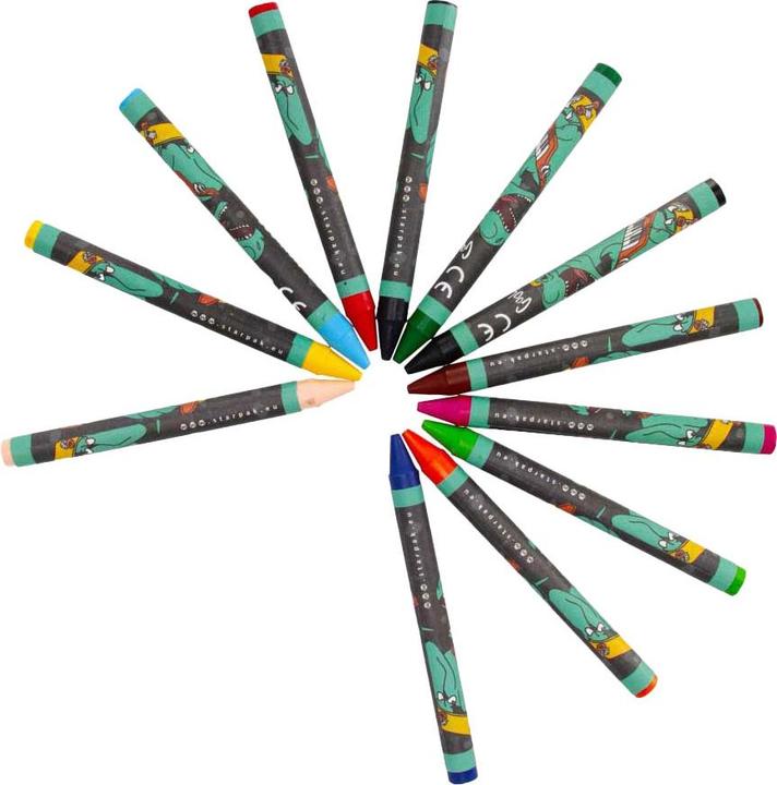 Produktbild Starpak Wachsmalstifte Skate Dino, 12 Stk. (12x)