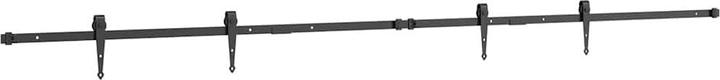 Actual product image vidaXL Sliding door fitting set for wardrobe doors 244 cm carbon steel