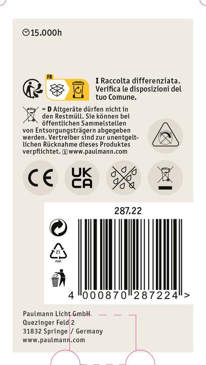 Produktbild Paulmann Allgebrauchslampe (E27, 100 lm, 1 x)
