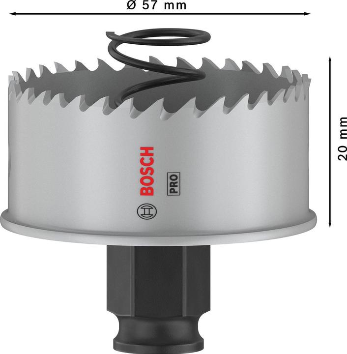 Productafbeelding Bosch Professional Zubehör PRO Plaatmetaal PC Plus gatenzaag, 57 mm (57 mm)