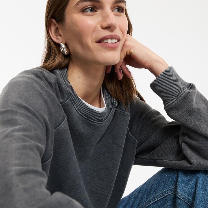 Produktbild La Redoute Collections Sweatshirt mit rundem Ausschnitt (M)