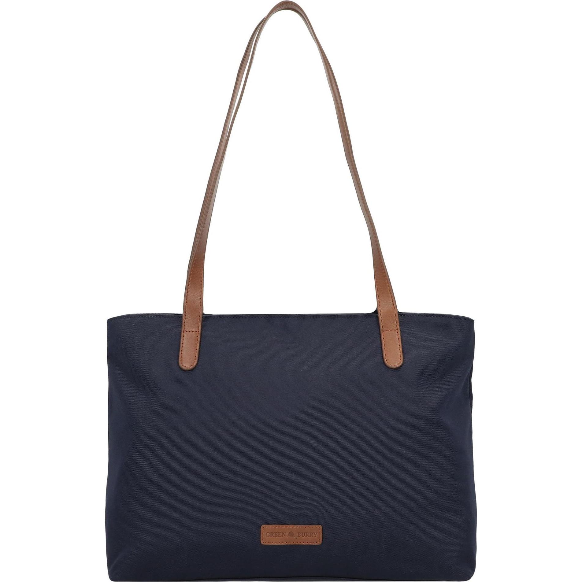 Greenburry, Tasche, Diana Shopper Tasche 40 cm, Blau, (14 l)