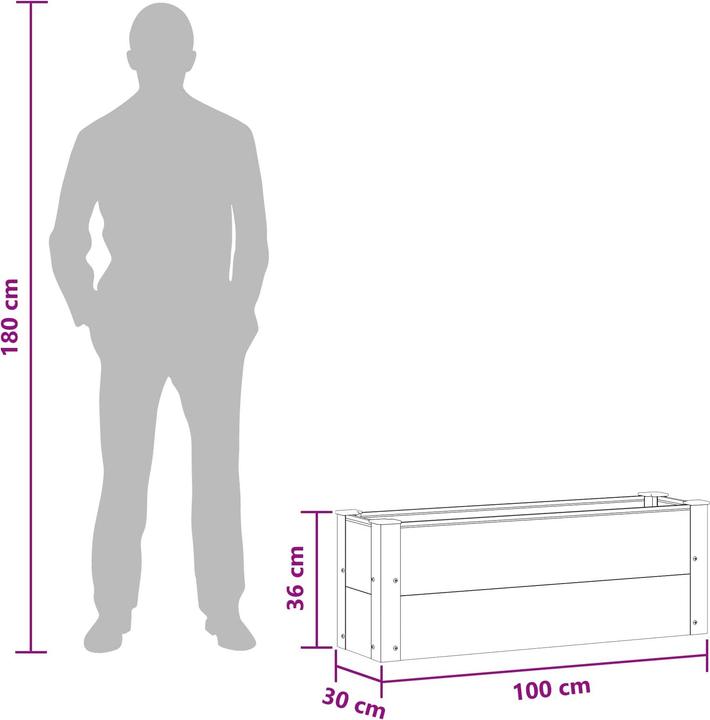 Produktbild vidaXL Garten Pflanzkasten