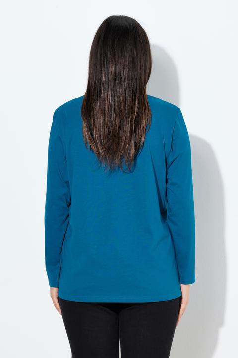 Image du produit Ulla Popken T-shirt décontracté à col rond et manches longues (46, 48)