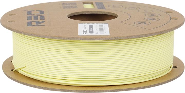 Actual product image R3D ePLA-Matte Cremegelb Filament 1.75mm 1Kg (PLA, 1.75 mm, 1000 g, Yellow)