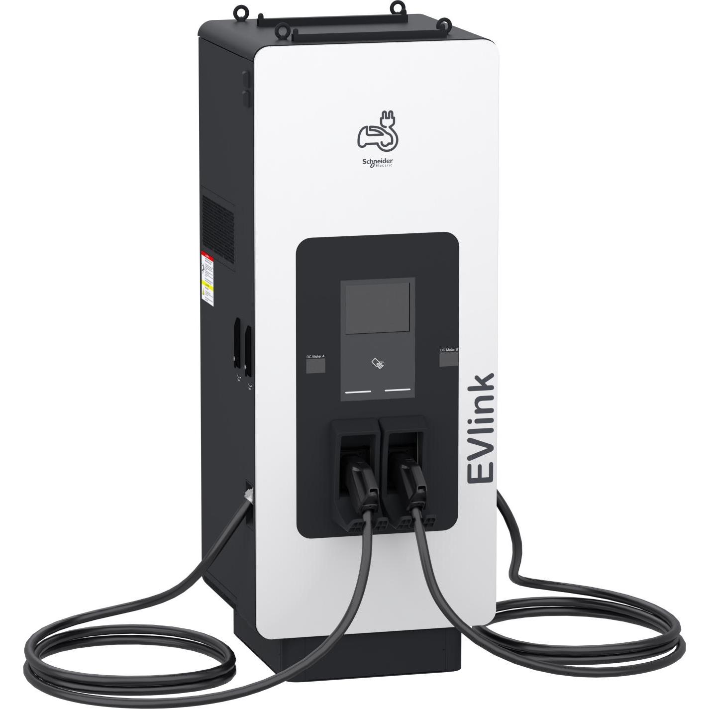 Schneider, Elektroauto Ladestation, Pro DC Ladestation 120kW, 2xCCS2 7m, 4G, ISO15118, IK10, IP55, C4, Display EVD1S120T...