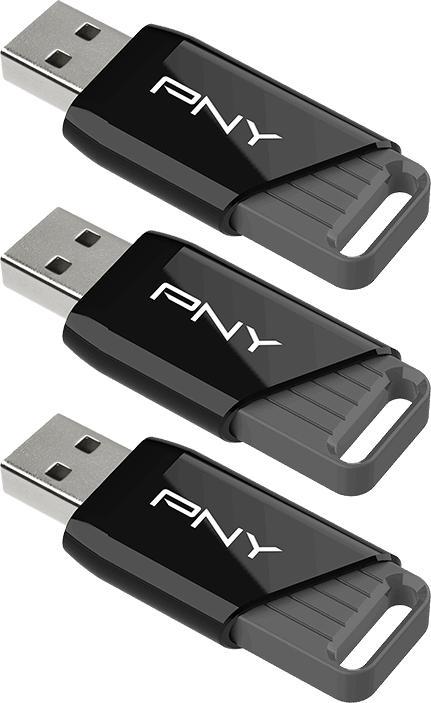 Actual product image PNY ATTACH X USB 3.2 128GB PACK X3 (128 GB, USB-A)