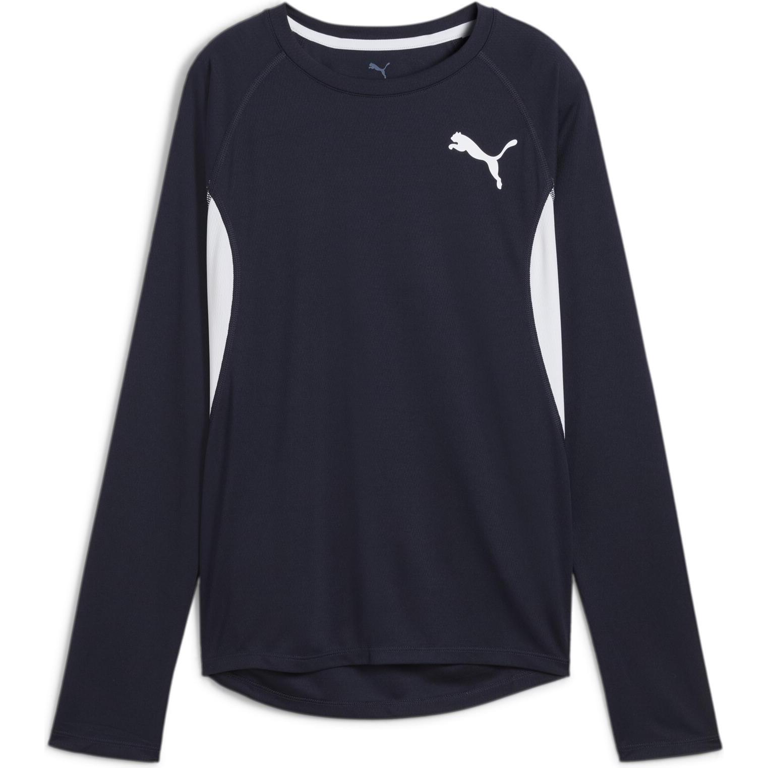Puma, Herren, Sportshirt, W CROSS THE LINE LS 3.0 (M), Blau, M
