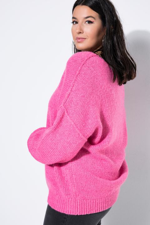 Produktbild Studio Untold Pullover, oversized, V-Ausschnitt, weiter Langarm (56)