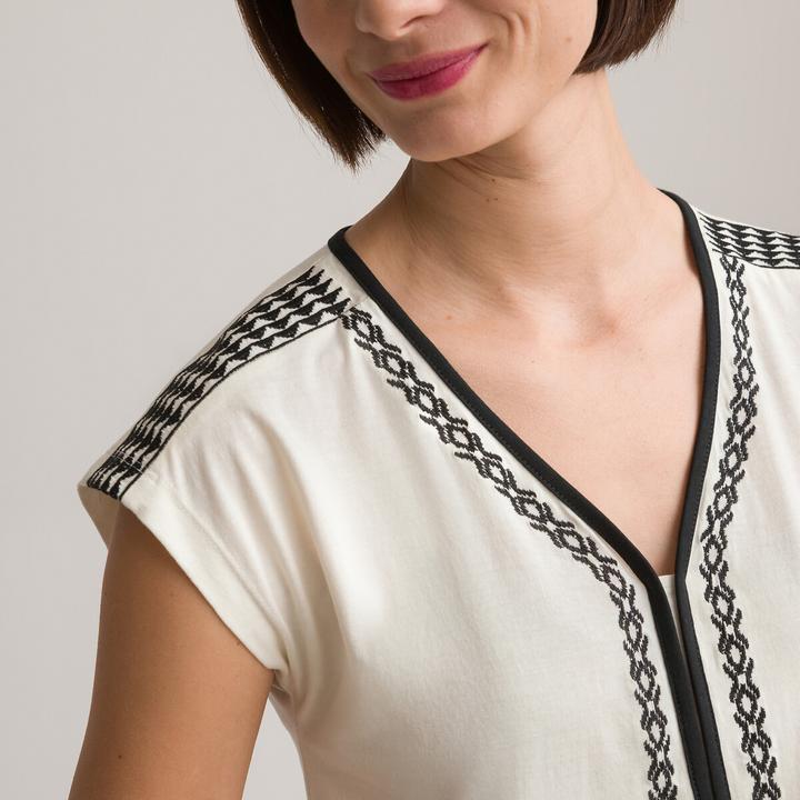 Immagine prodotto Anne Weyburn Maglietta ricamata con scollo a V (46)
