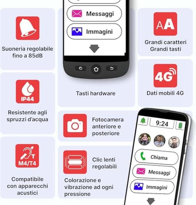 Produktbild Swissvoice S510M Senioren Smartphone Simlockvrij - 4G+ - SOS knop - Android 12 - Whasapp (16 GB, Anthracite, 5", Dual SIM, 4G)