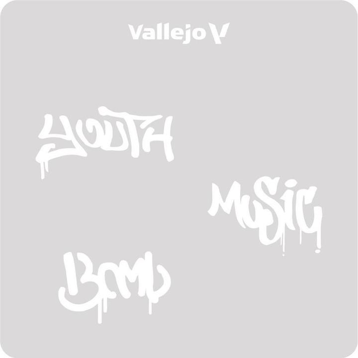 Actual product image Vallejo Stencil Street Art No. 1