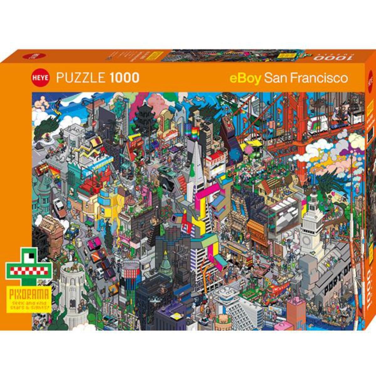 Heye Multicolore San Francisco Quest Standard 1000 Pezzi (1000 Pezzi)