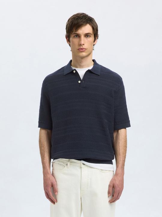 Immagine prodotto Selected Homme Textured Polohemd aus Strick (XL)
