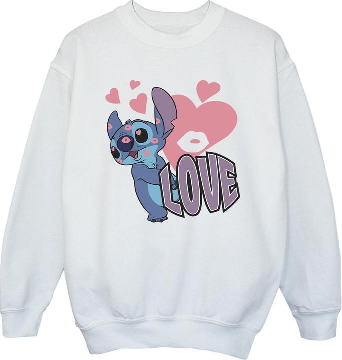 Produktbild Lilo & Stitch Love Hearts Sweatshirt Mädchen (104)