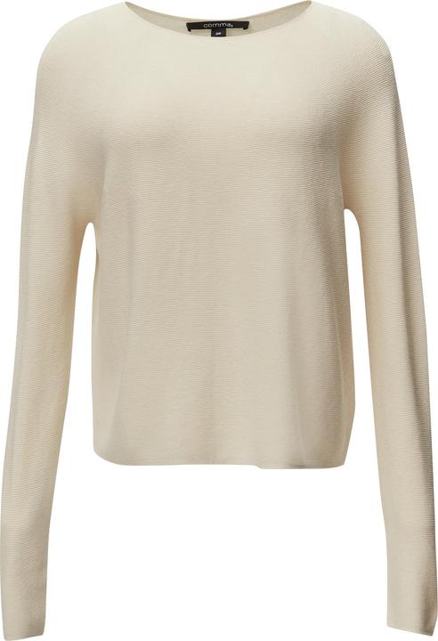 Image du produit Comma Strickpullover Feinstrickpullover aus Baumwoll-Viskose-Mix (38)
