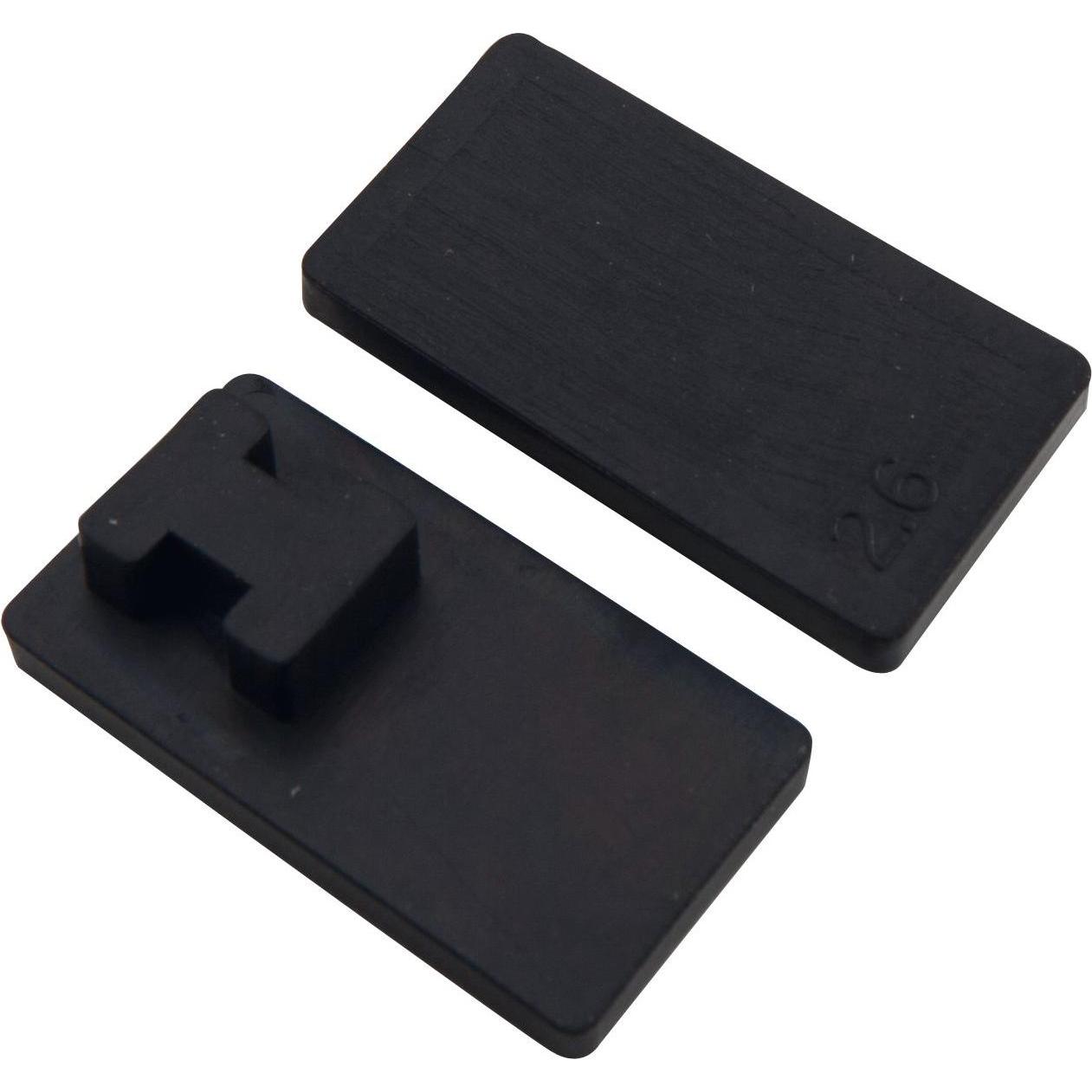 Croso, Möbelausstattung, Einlage zu Glasklemmbeschlag, für 10 mm, Mass 53 x 53 mm (1 Stk.)