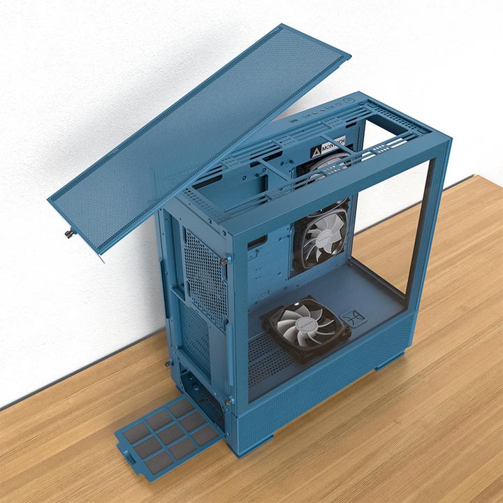 Produktbild Montech SKY TWO, Midi-Tower - blau (ATX, mATX, Mini-ITX)