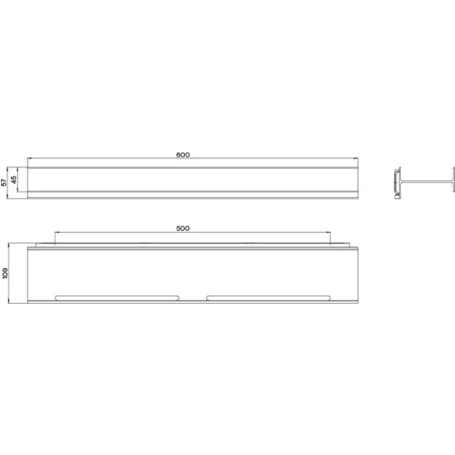 Thumbnail - Emco, Duschrinne, aura Duschreling, 600 mm, zwei Ablaufrinnen, schwarzmatt, 854513402 (870 mm)