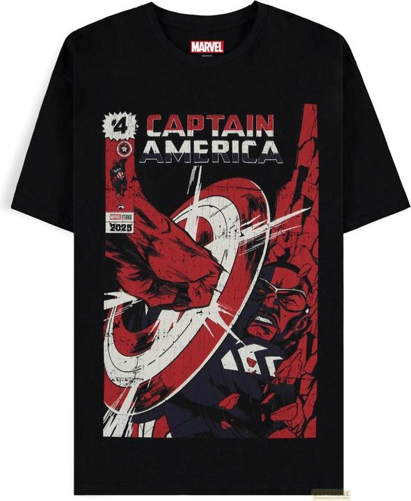 Productafbeelding Difuzed Captain America - Retro T-shirt met korte mouwen voor heren - XL (XL)