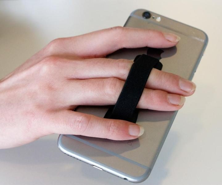 Actual product image Mobiparts Smartphone & Tablet Elastic Grip Handle Black