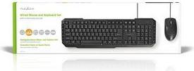 Actual product image Nedis Mouse and keyboard set | Wired | Mouse and keyboard connection: USB | 800 dpi | US Inter (Eng. Int., Cable)