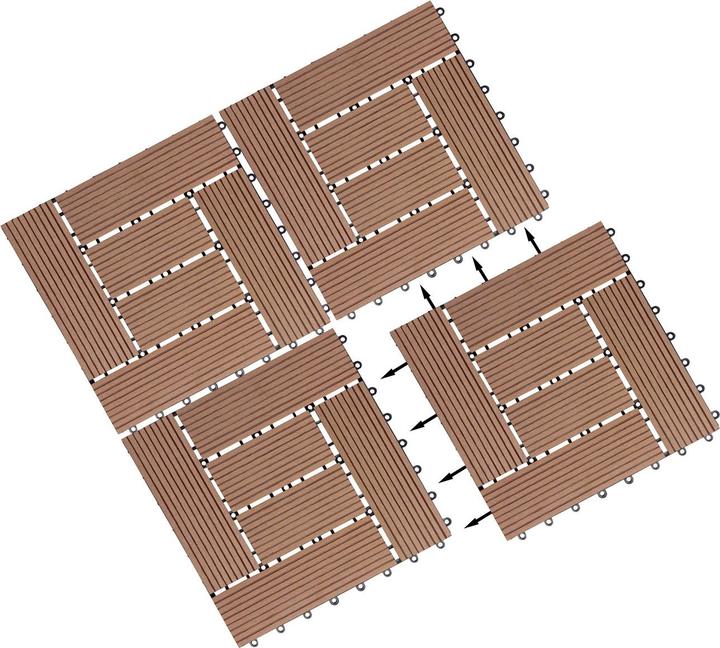Immagine prodotto Casaria Piastrelle WPC (11 x, 30 x 30 x 2 cm)